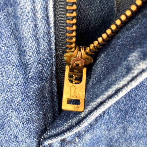 VTG Wrangler Unisex Rigid Denim Jeans Sz 35x32 - Picture 10 of 12